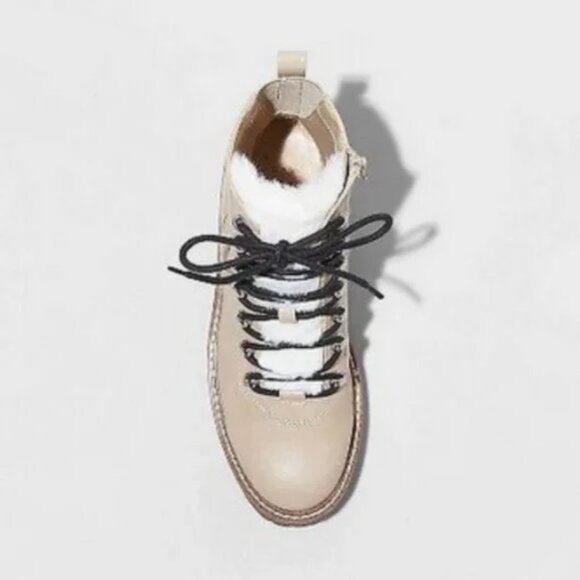 Women's Leighton Hiking Boots Taupe - A New Day™ 9.5 - Picture 3 of 8